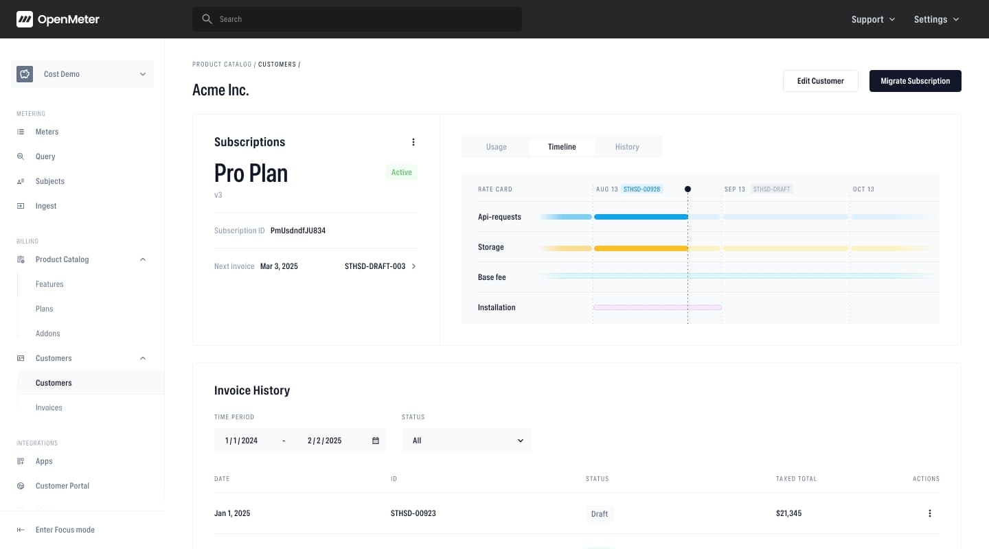 OpenMeter Cloud Subscription