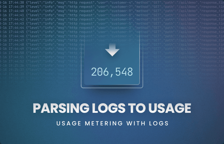 Parsing Logs into Metered Usage for Billing